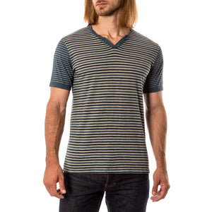 Stripe V-neck Tee