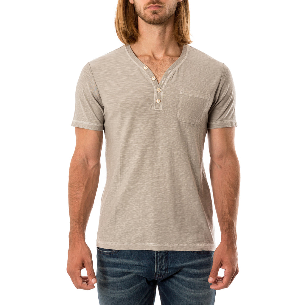 Slub Jersey Henley with Pocket