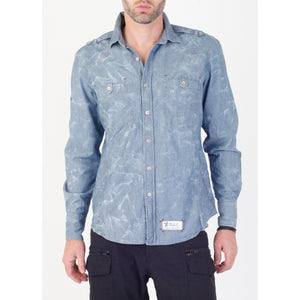 Chambray Crinkle Washed L/S Shirt