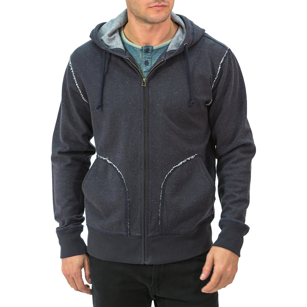 Speckle Knit Zip Hoodie