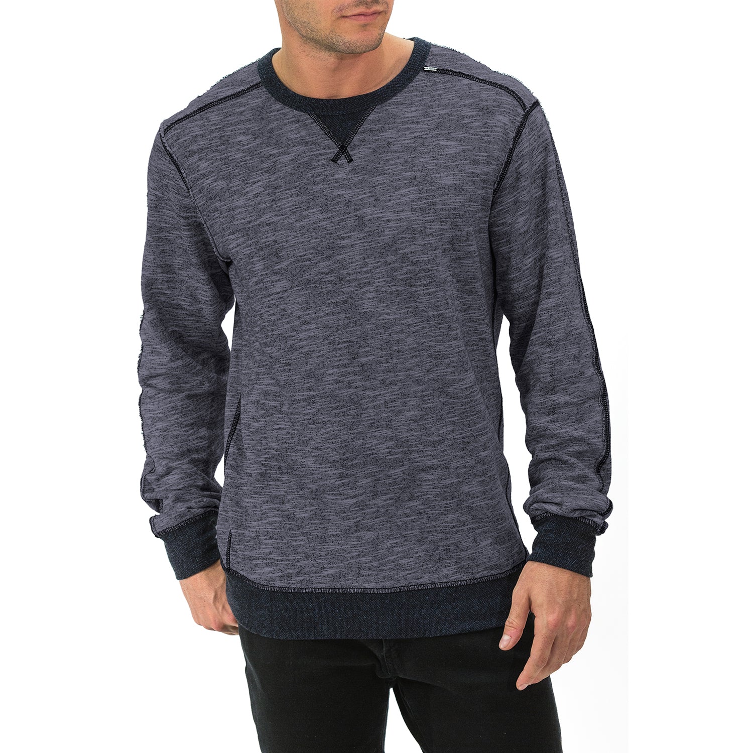 Crew Neck Pullover with Contrast Trim