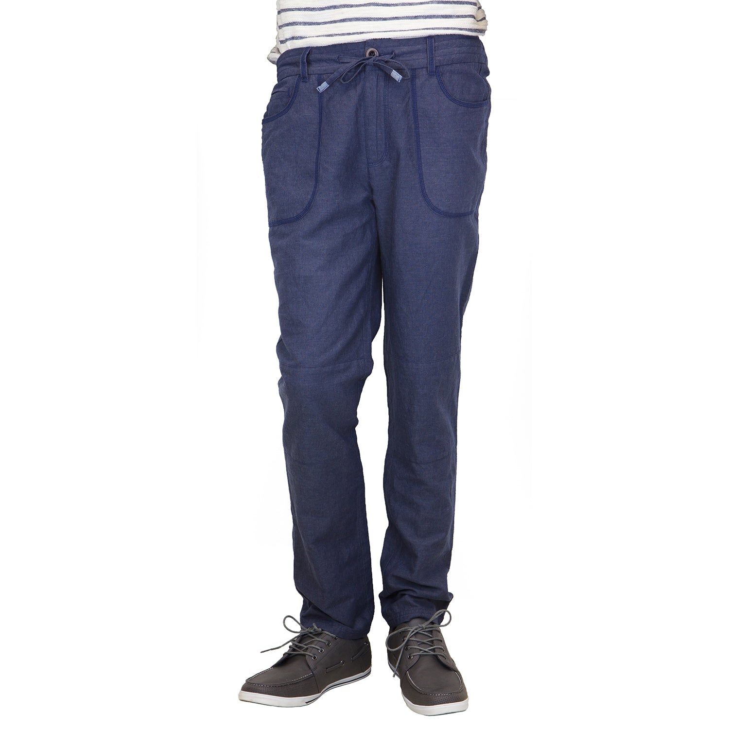 Linen Blend Jogger Pants