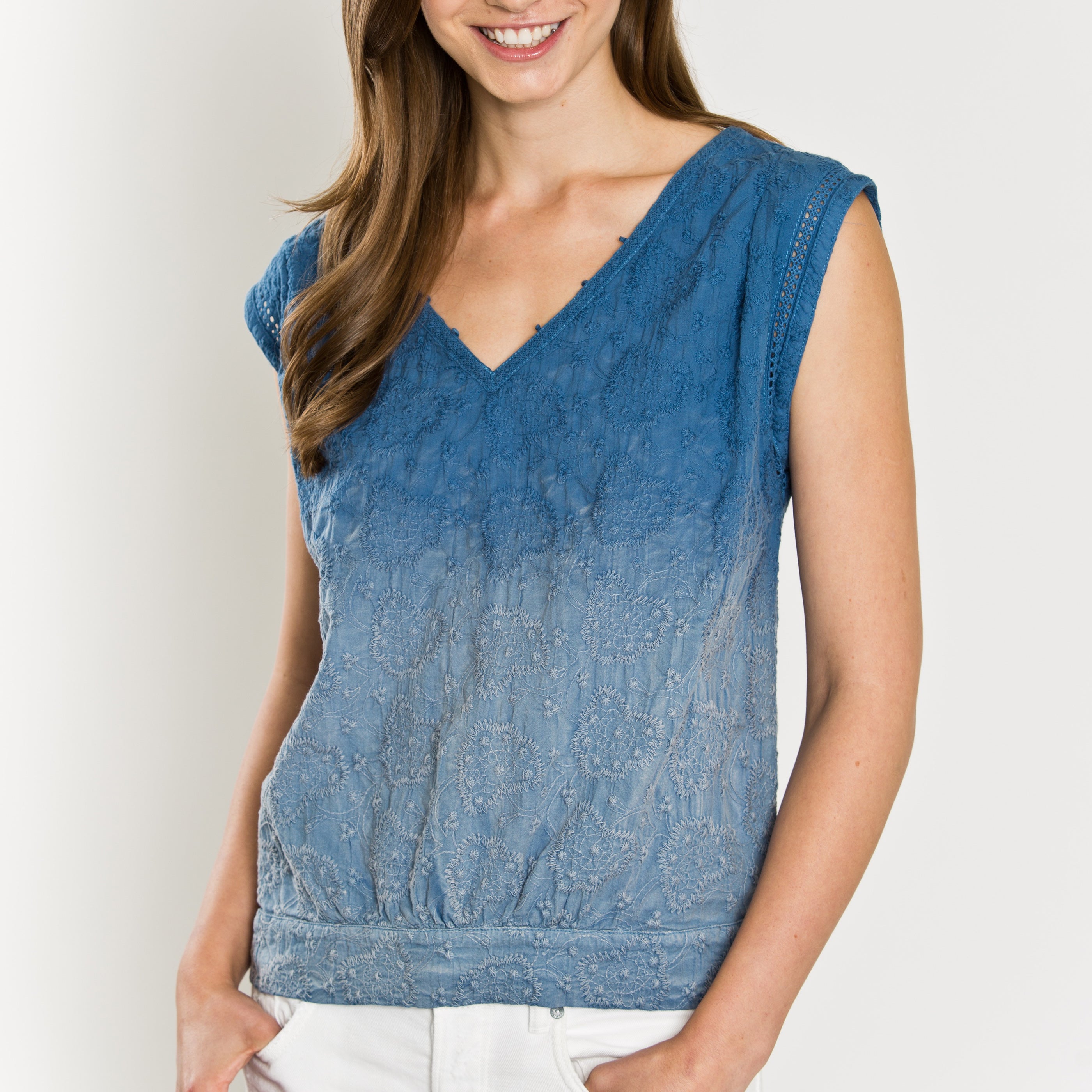 Tie Dye V-neck Tank