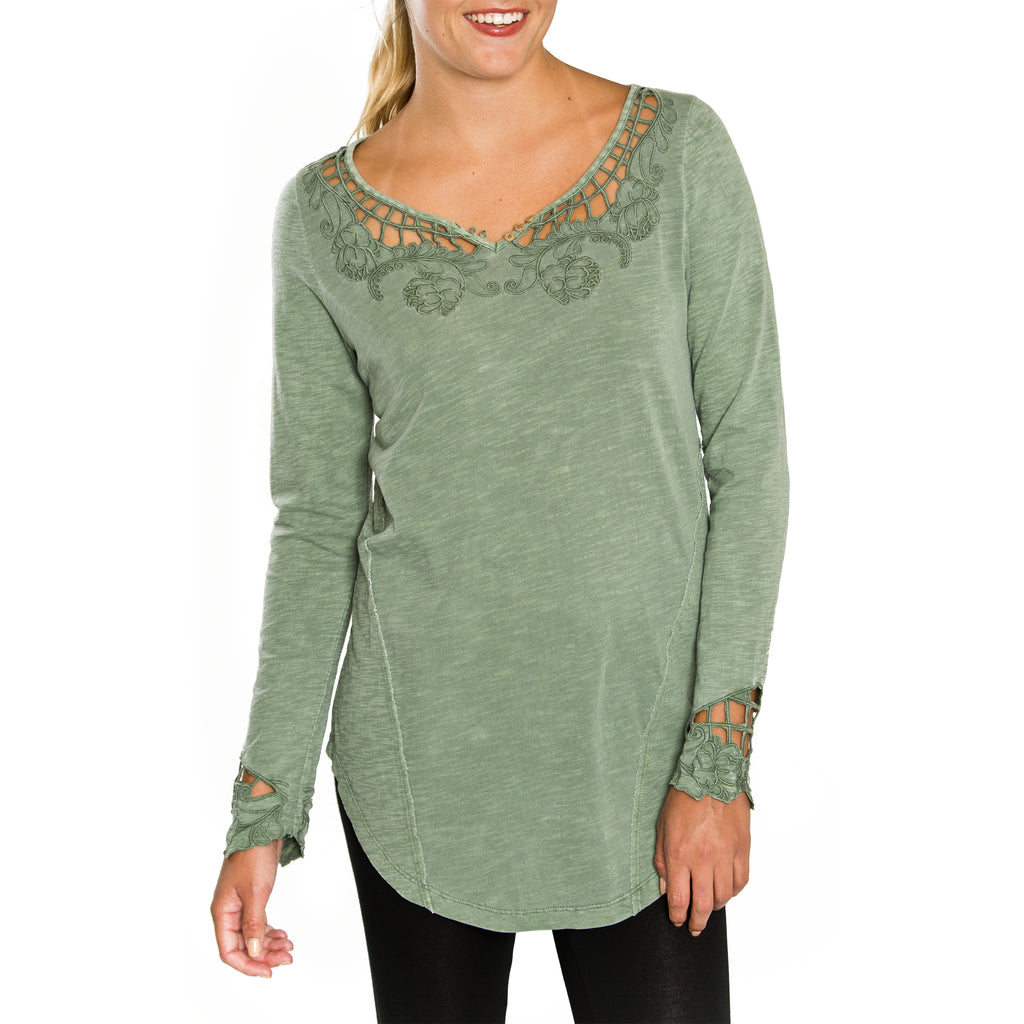 Long Sleeve Sweetheart neckline Shirt
