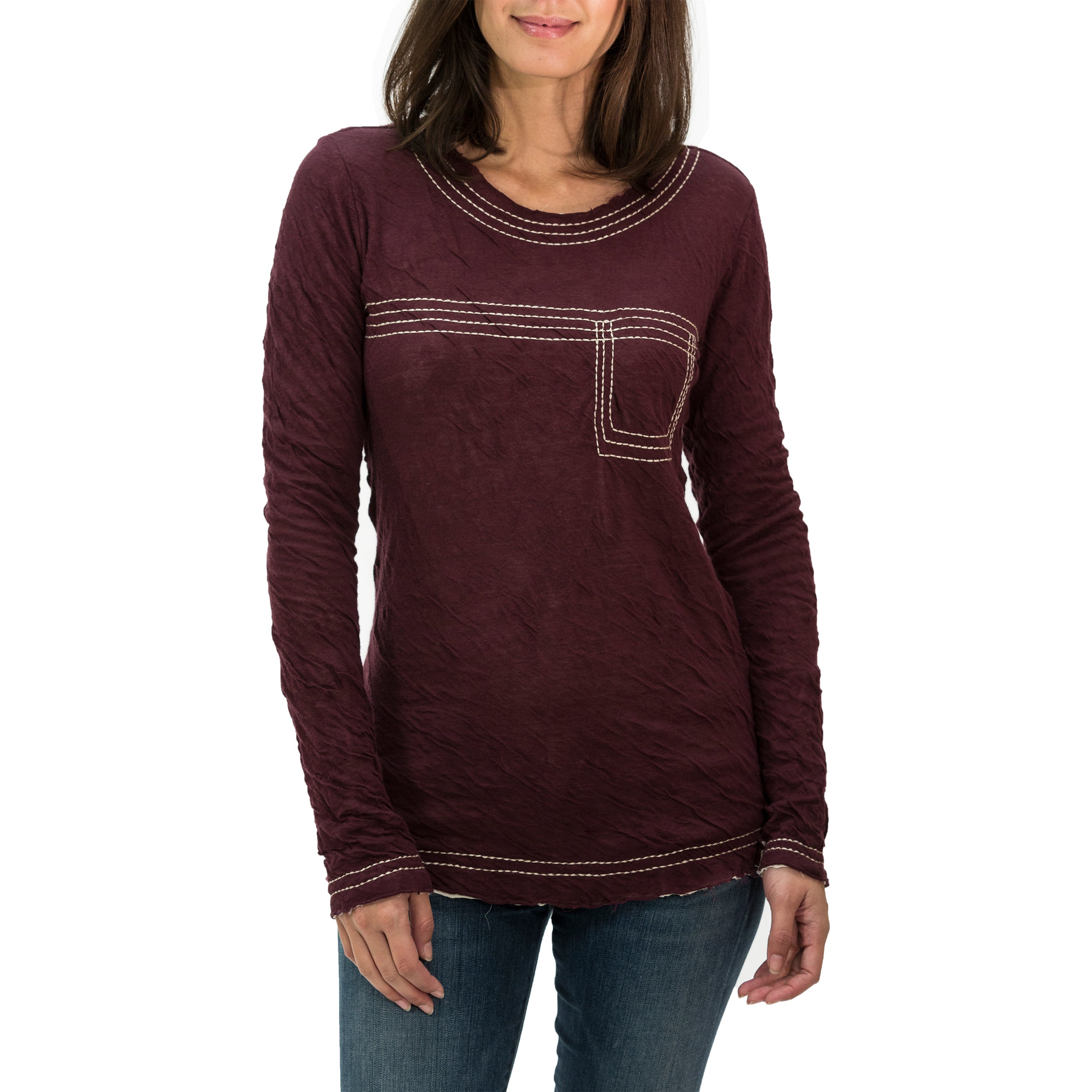 Long Sleeve Crew Neck Top
