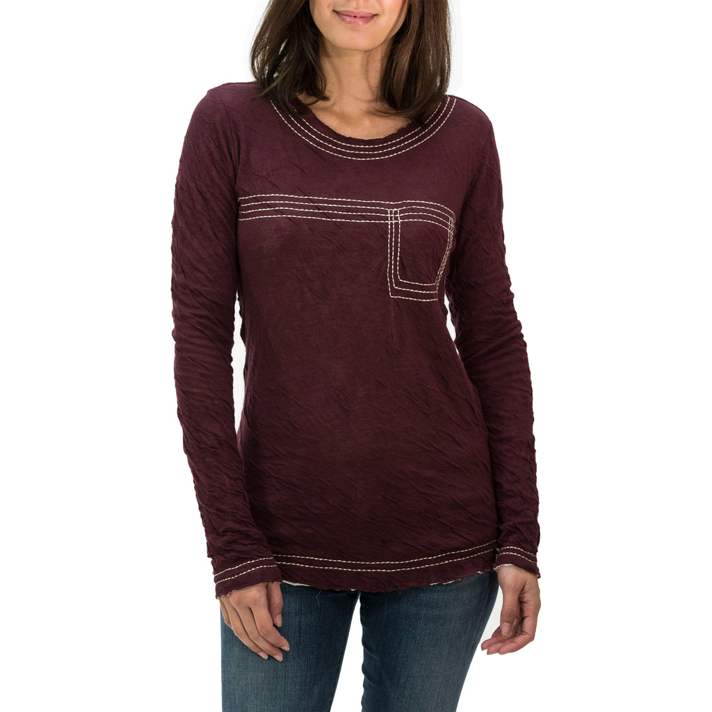 Long Sleeve Crew Neck Top