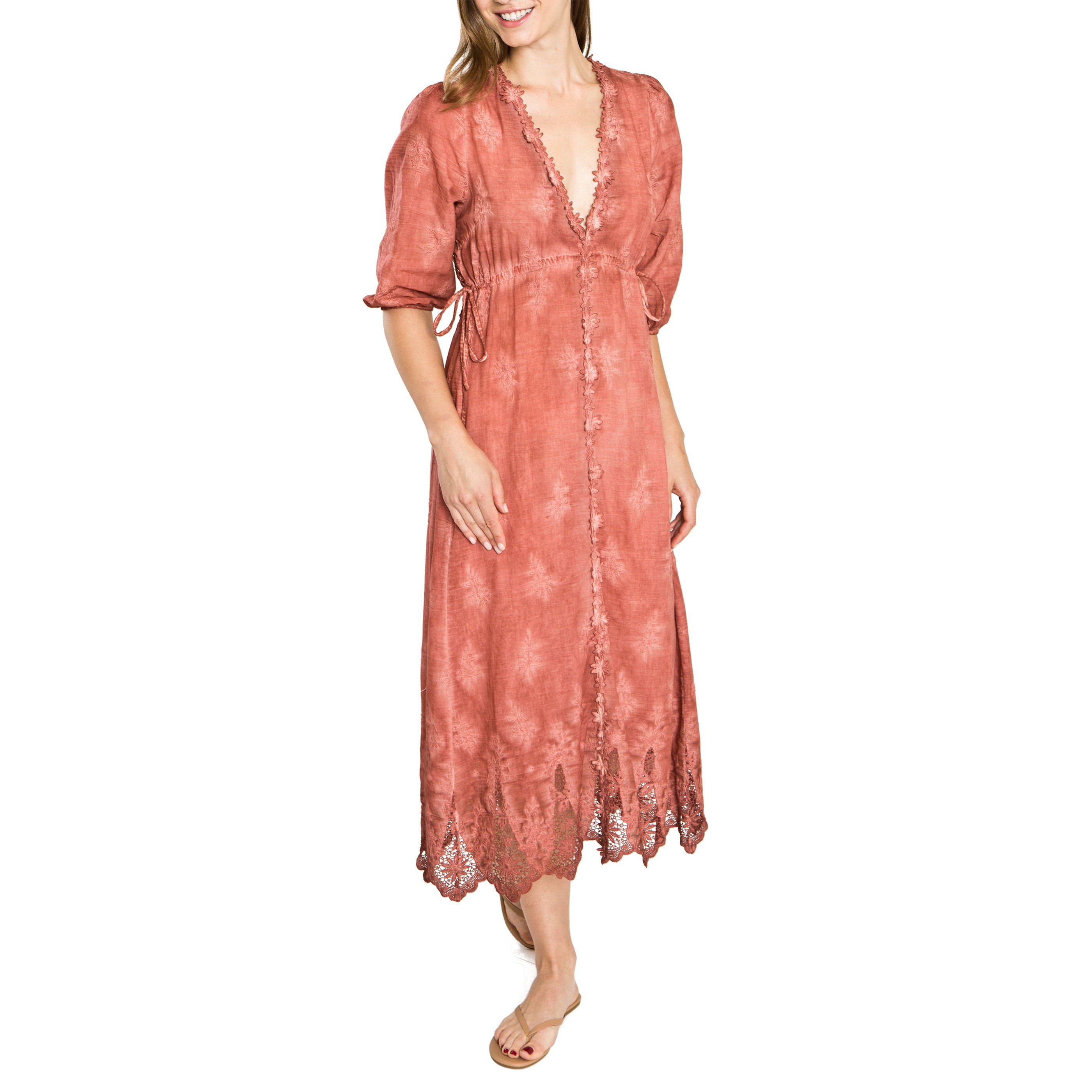 V-neck Empire Waist Dress